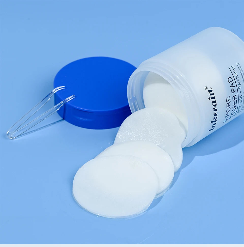 4.5% AHA Lactic Acid & 0.45% BHA 0-pore Toner Pad Salicylic Acid Dual-Textured Facial Toner Pads for Exfoliation and Pore Care