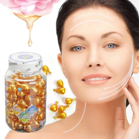 3pcs Vitamin E Extract Capsules Moisturizing and hydrating Ve Serum Facial  Capsule 90pcs/bottle