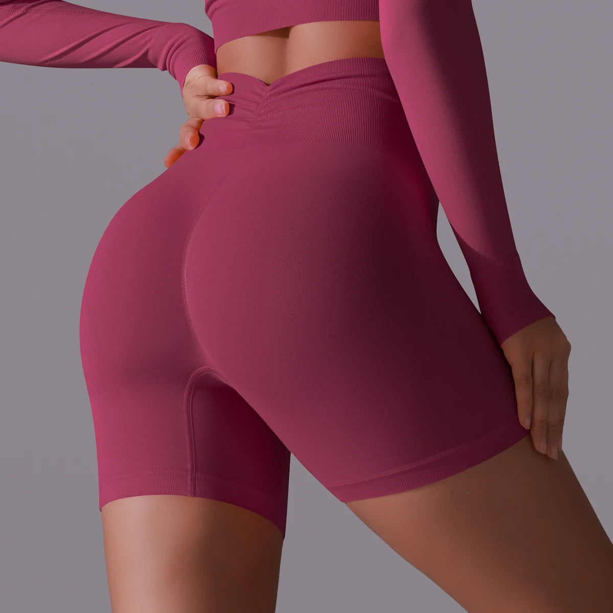 Women Yoga Shorts High Waist Workout Shorts Fitness Yoga Lift Butt Fitness Ladies Yoga Gym Running Short Pants Sportswear