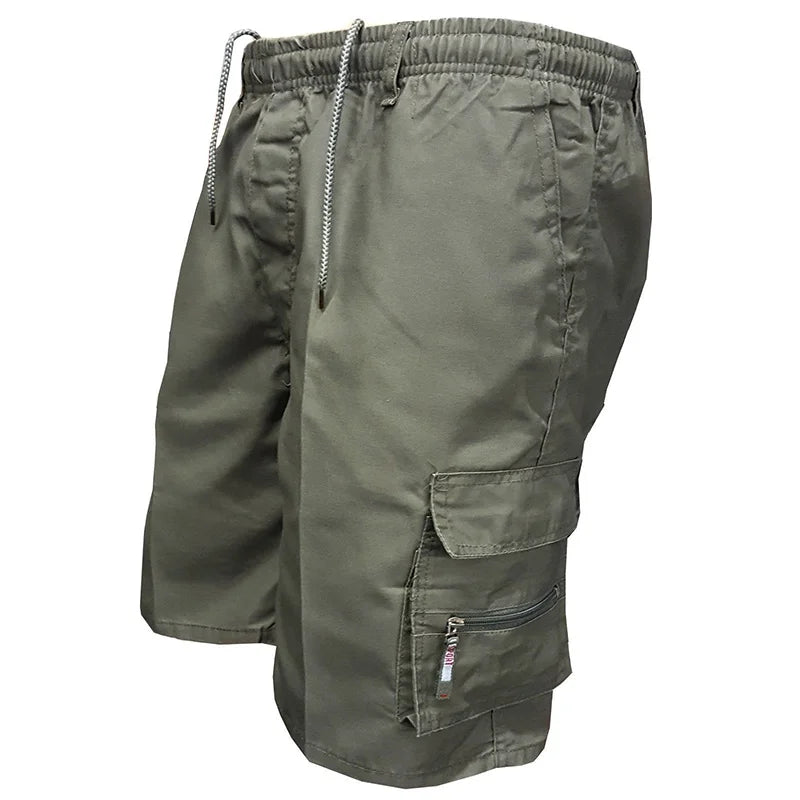 Men's Cargo Shorts Mens Tactical Pants Casual Big Pocket Sports Slacks Cargo Panels Trousers Plus Size for Male
