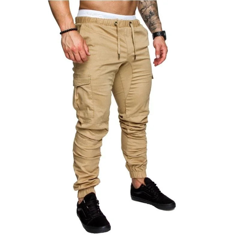 Men's overalls Fitness Training Sports Pants Jogger Men's Fashion Casual Feet Sports Pants Bottoms Sportswear