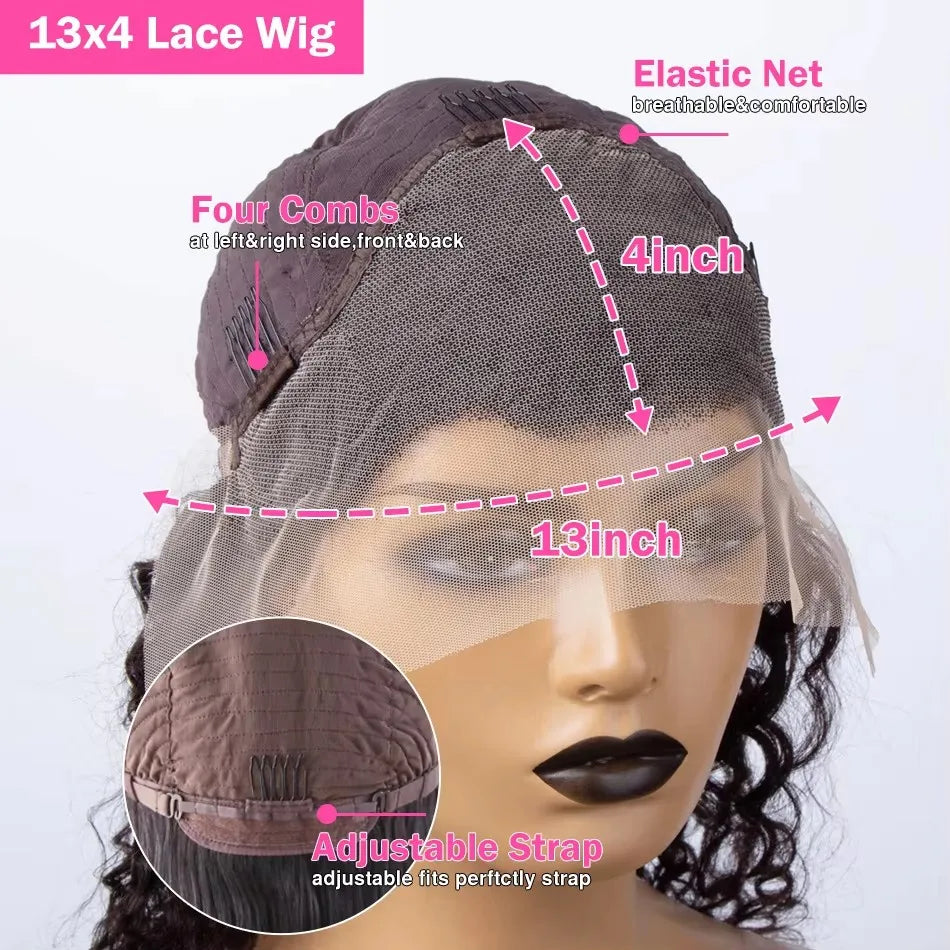 200% Hd Transparent Bone Straight 13x4 Lace Frontal Wigs Pre Plucked Brazilian Remy Hair 5x5 Glueless Wigs Human Hair For Women