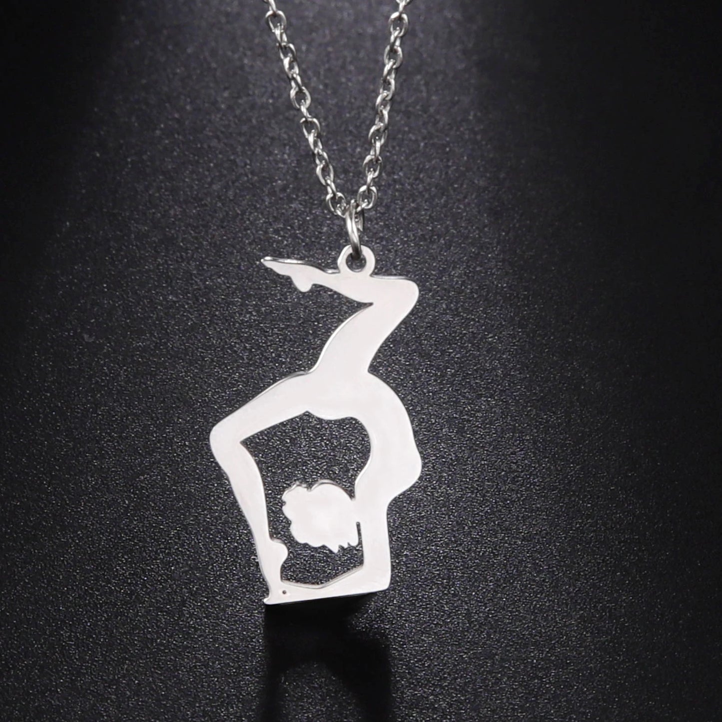 Rhythmic Gymnastics Necklace Women Trend 2025 Gymnast Stainless Steel Jewelry BFF Dancer Girl Sport Accessories Mother Day Gift