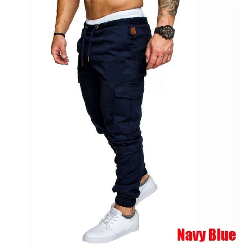 Men's overalls Fitness Training Sports Pants Jogger Men's Fashion Casual Feet Sports Pants Bottoms Sportswear