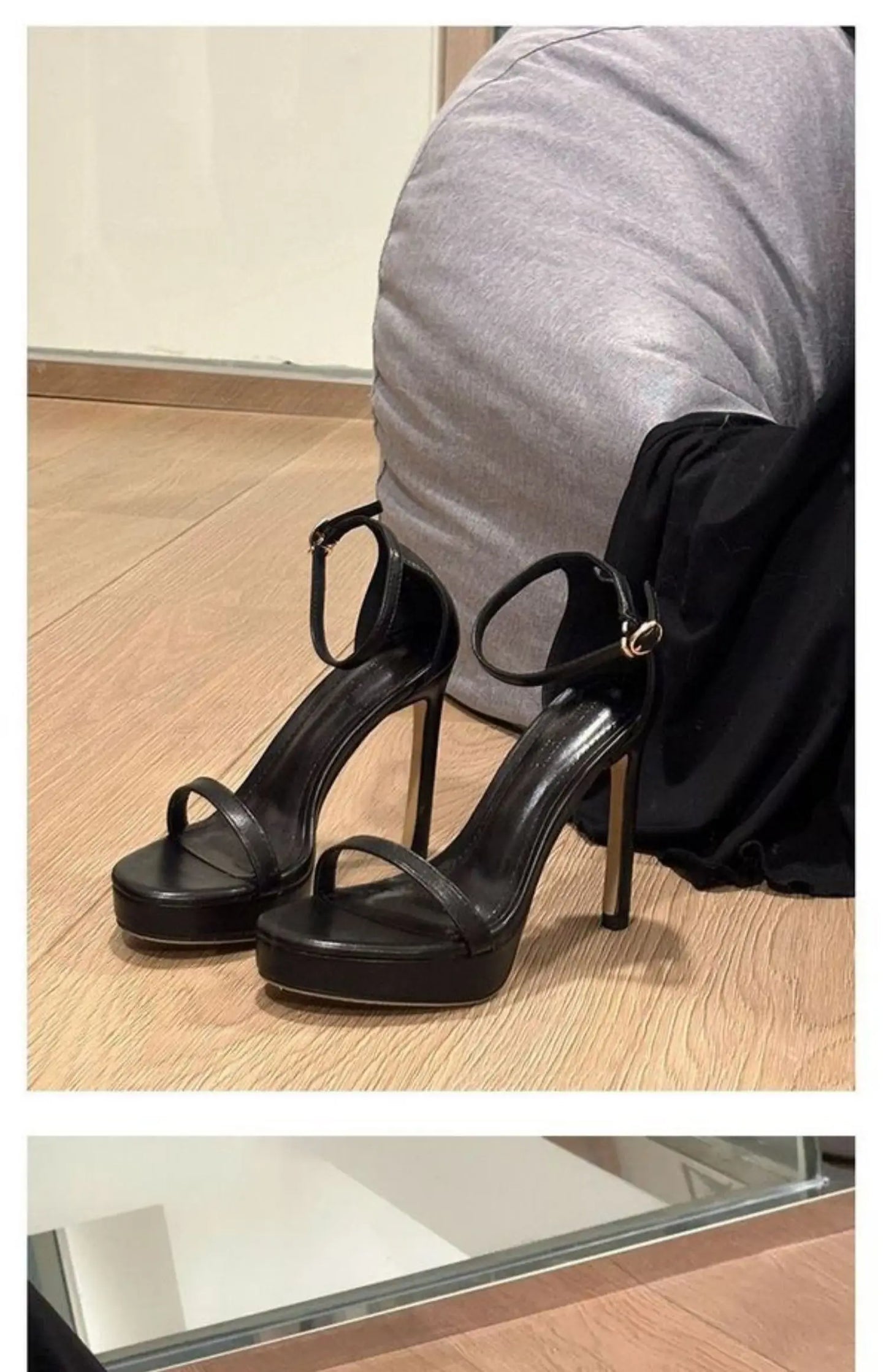 High Heel Sandal for Women All-Match Buckle Strap 2025 Summer Espadrilles Platform Female Shoe High-heeled Fashion Stiletto Silv