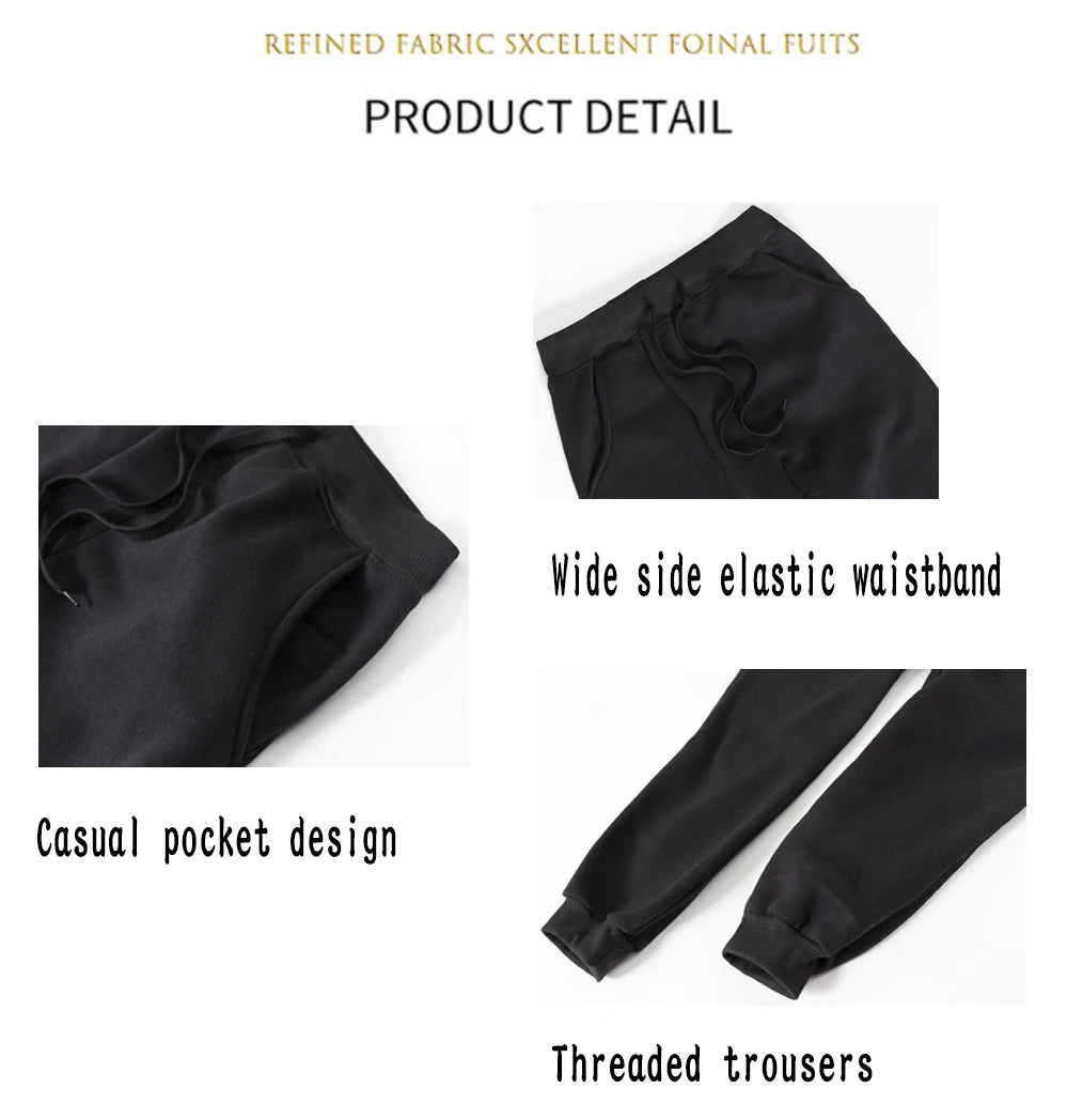 2024 Fitness Workout Brand Track Pants Autumn Winter Men Women Cotton Sportswear Trousers Joggers Sweatpants Casual Skinny Pants