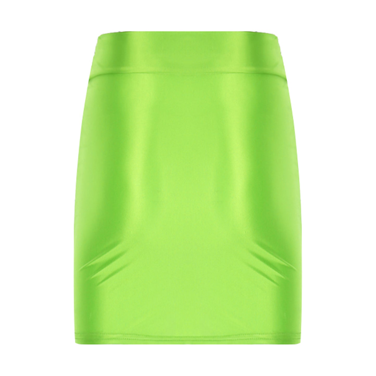 Womens Glossy Mini Skirts Solid Color Shiny Low Rise Elastic Waistband Pool Party Nightclub Ruffled Skirt Bikini Cover Ups