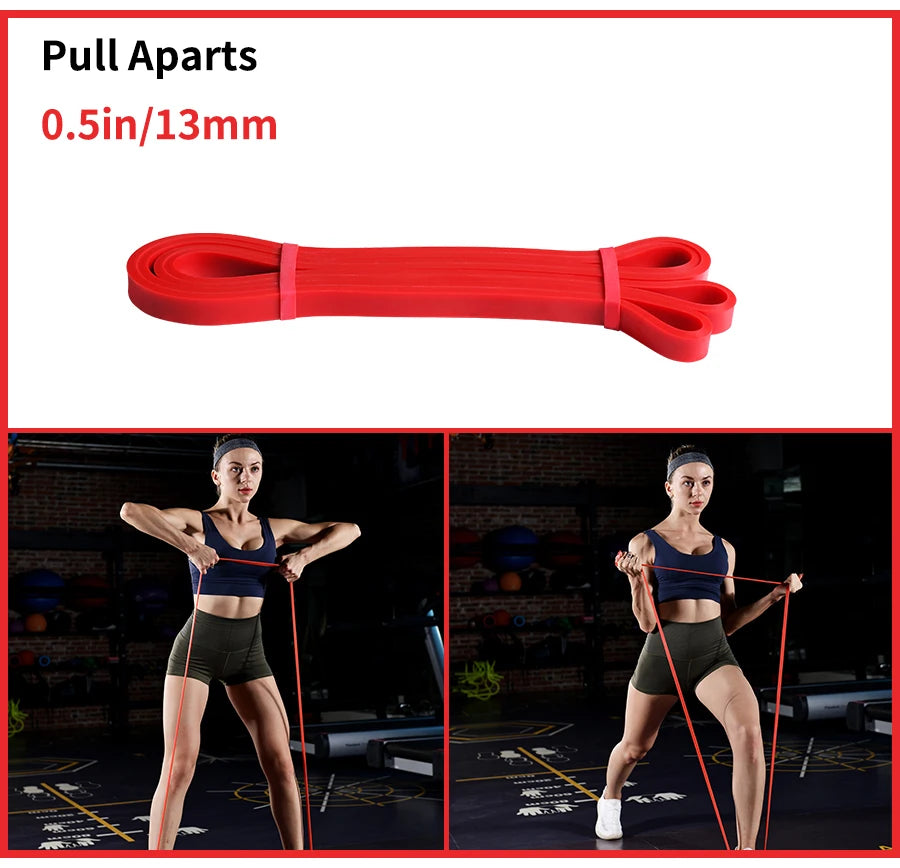 Heavy Duty Latex Resistance Band Exercise Elastic Band For Sport Strength Pull Up Assist Band Workout Pilates Fitness Equipment