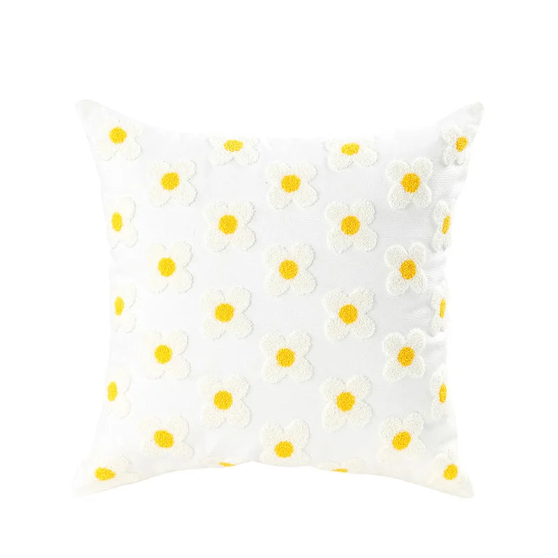 Bohemian Pillow Cover Canvas Towel Embroidered Throw Pillow Case Decor Home Sofa Cojines Cushion Covers Office Supplies 45x45