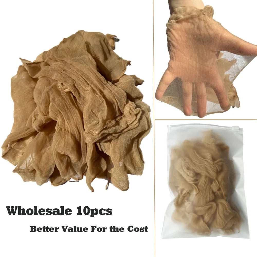 10-100pcs Cheap 10/20Pcs Hd Wig Thin Stocking Cap Wig Deluxe Wig Cap Hair Net For Weave Nylon Stretch Mesh Wig Cap Hd Wig Caps