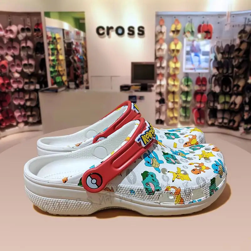 Hole Cartoon Anime Sandal Boys Slippers Eva Soft Sole Outer Sandals Home Anti Slip Toe Caps Beach Shoes Summer Slippers Children