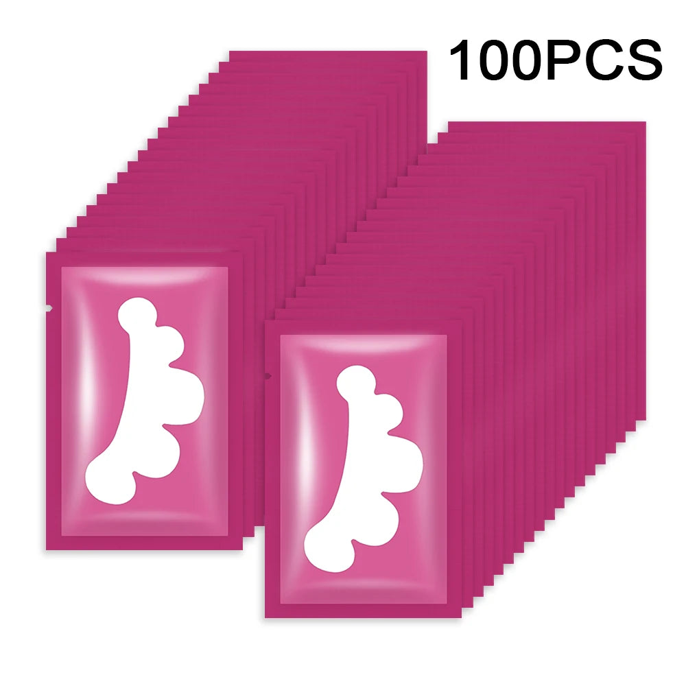 100 pairs Eyelash Pads Grafted Lash Hydrogels Gel Patches Under Eye Pads for Eyelash Extension Tips Sticker Makeup Tools