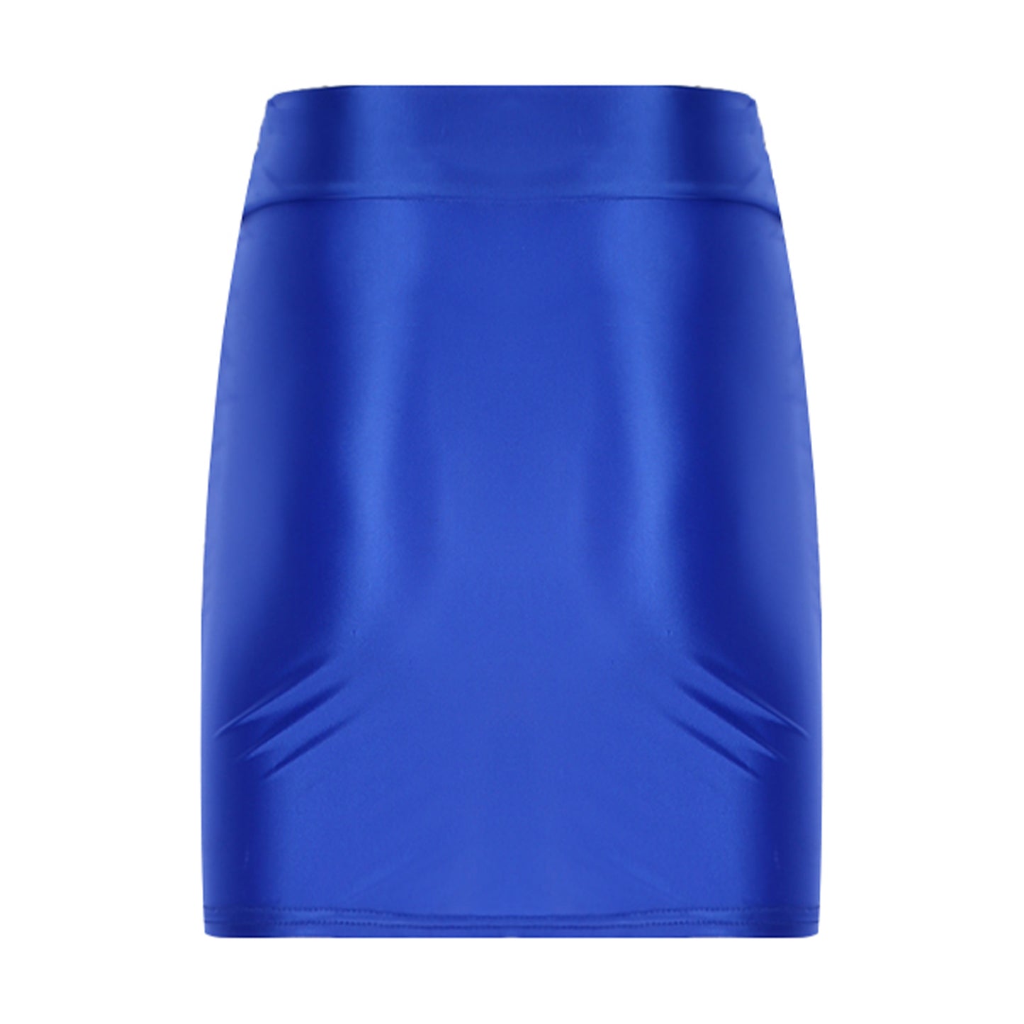 Womens Glossy Mini Skirts Solid Color Shiny Low Rise Elastic Waistband Pool Party Nightclub Ruffled Skirt Bikini Cover Ups