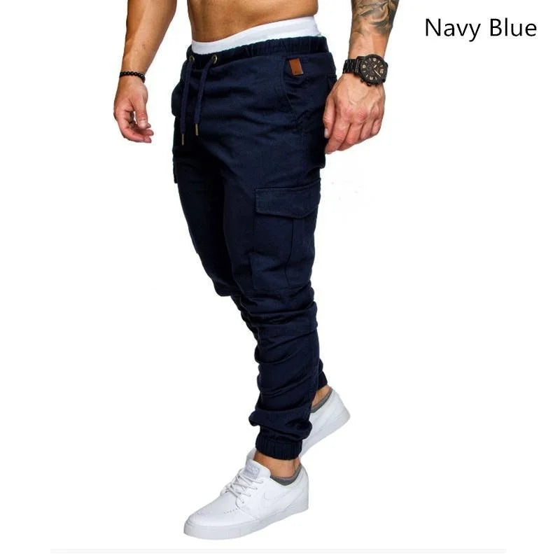 Men's overalls Fitness Training Sports Pants Jogger Men's Fashion Casual Feet Sports Pants Bottoms Sportswear