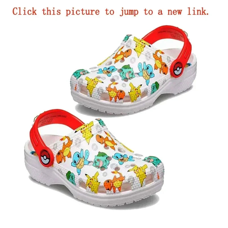 Hole Cartoon Anime Sandal Boys Slippers Eva Soft Sole Outer Sandals Home Anti Slip Toe Caps Beach Shoes Summer Slippers Children
