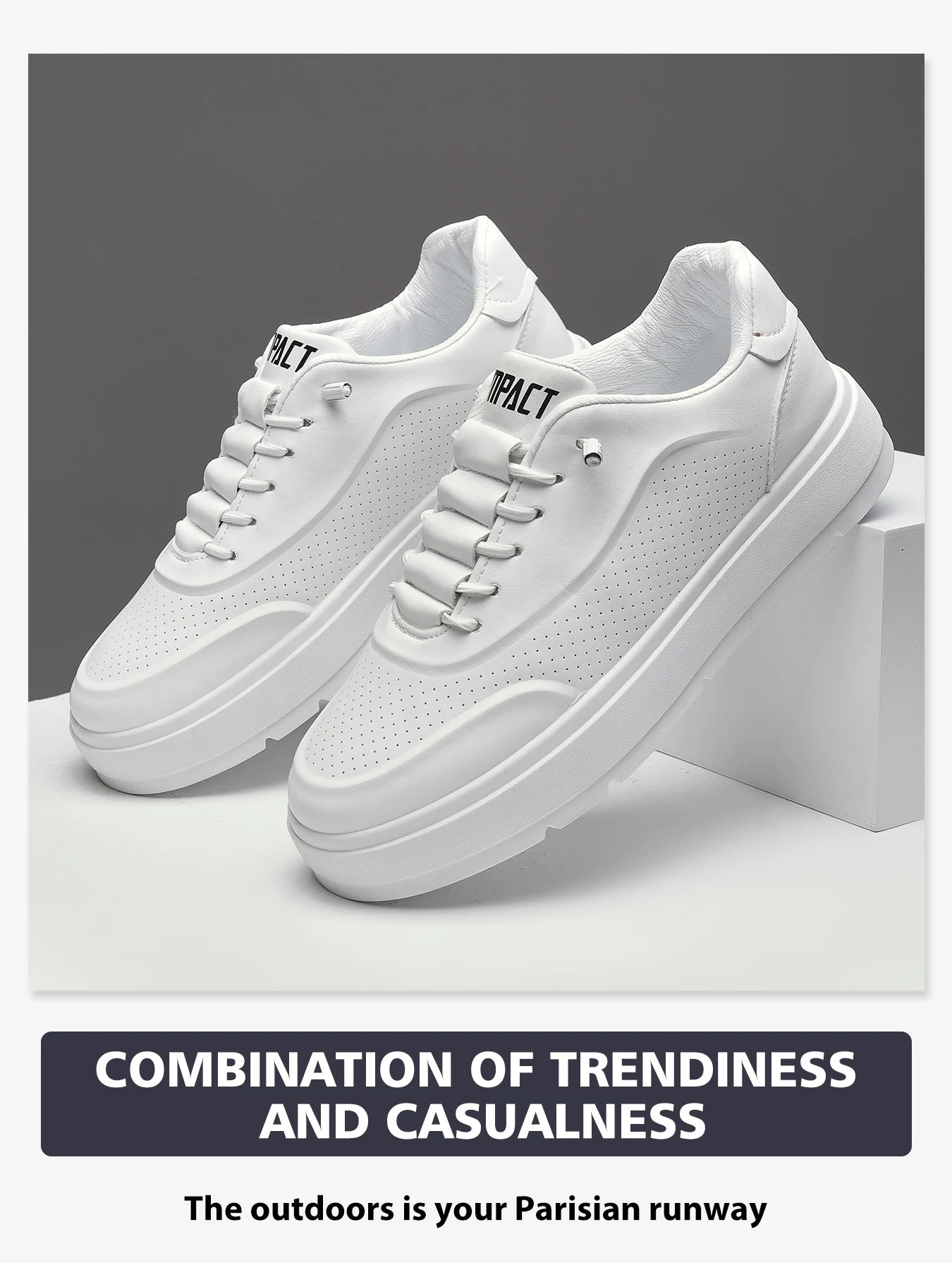 Men's Luxury Vulcanized Sneakers, Fashion Outdoor Sport Shoes w/Breathable Design for Gym/Casual Wear & Street Style