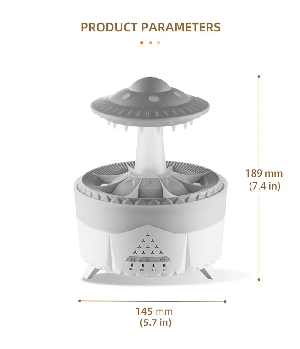 2025 ufo Air Humidifier Ultrasonic Aromatherapy Diffusers Mist Maker Fragrance Essential Oil Aroma Difusor Remote control