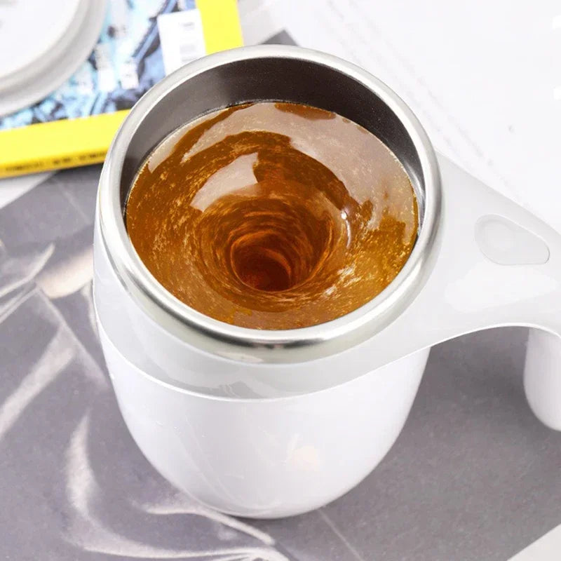 Portable Automatic Stirring Cup Rechargeable Coffee Electric Stirring Stainless Steel Rotating Magnetic Household Drinking Tools