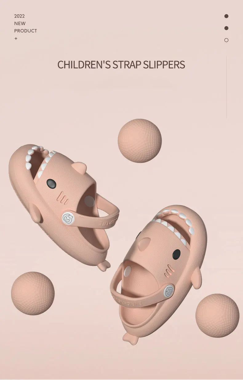 Children Slippers Shark Flip Flops Soft Sole Cartoon Slipper Women Man Bathroom Sandal EVA Non-slip Children Shoes Sandals