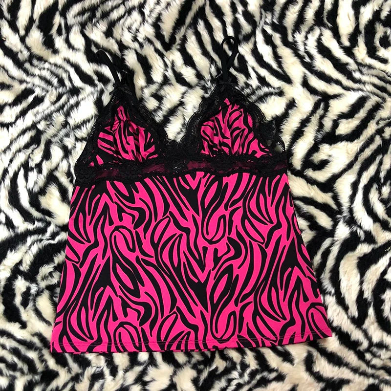 Rock Gothic Spicy Girls Y2k Tube top Skull Harajuku Graphic Print Retro Tank Top Hip Hop Sleeveless Top Punk Streetwear Crop top