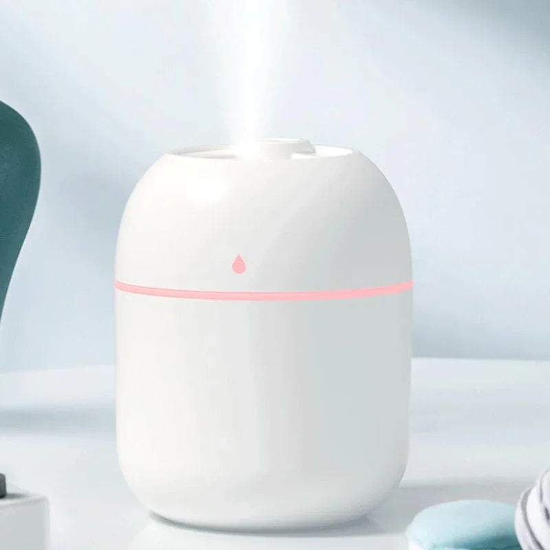 Air Humidifier USB Mini Aroma Essential Oil Diffuser for Home Car Ultrasonic Mute Mist Maker Diffuser with LED Color