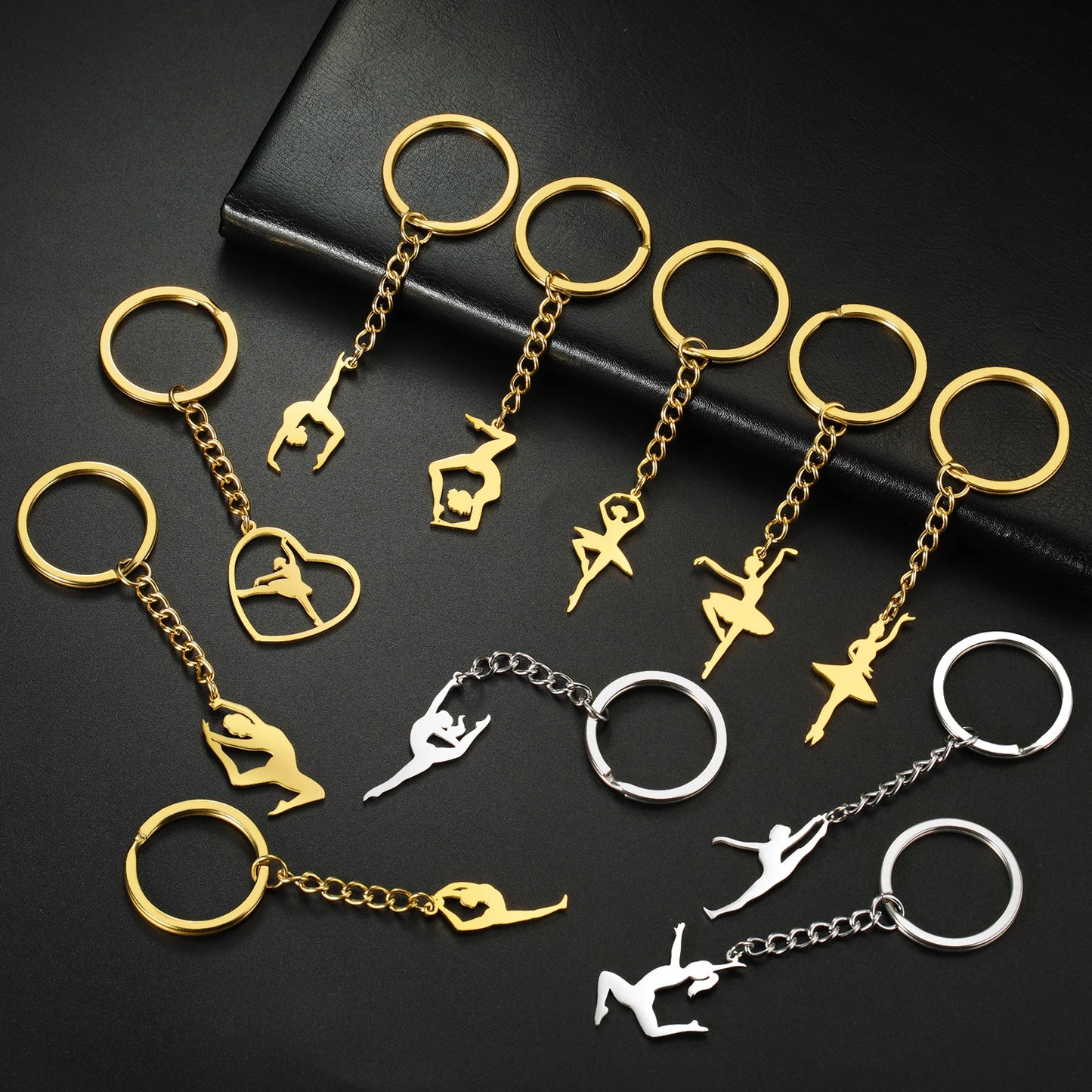 Rhythmic Gymnastics Necklace Women Trend 2025 Gymnast Stainless Steel Jewelry BFF Dancer Girl Sport Accessories Mother Day Gift