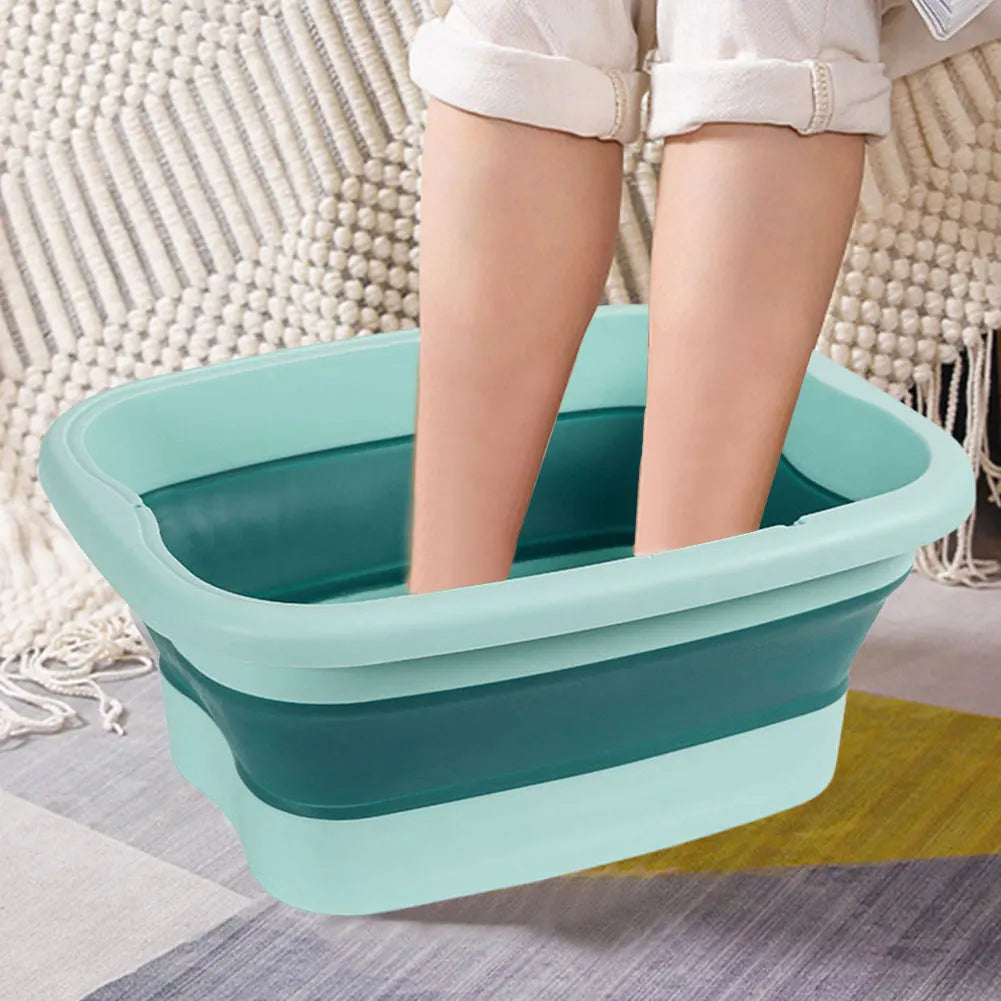 Footbath Massage Bucket Easy To Store Foldable Foot Bath Tray Collapsible Foot Soak Bucket for Relaxing and Pain Relief