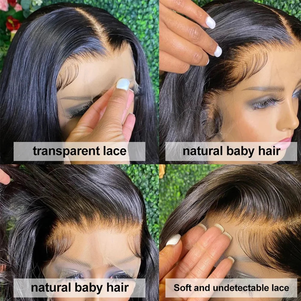 30Inch 13X6 Lace Front Wigs Human Hair Straight HD Lace Front Wigs Human Hair Straight Glueless Wigs Human Hair13X4 Frontal Wigs