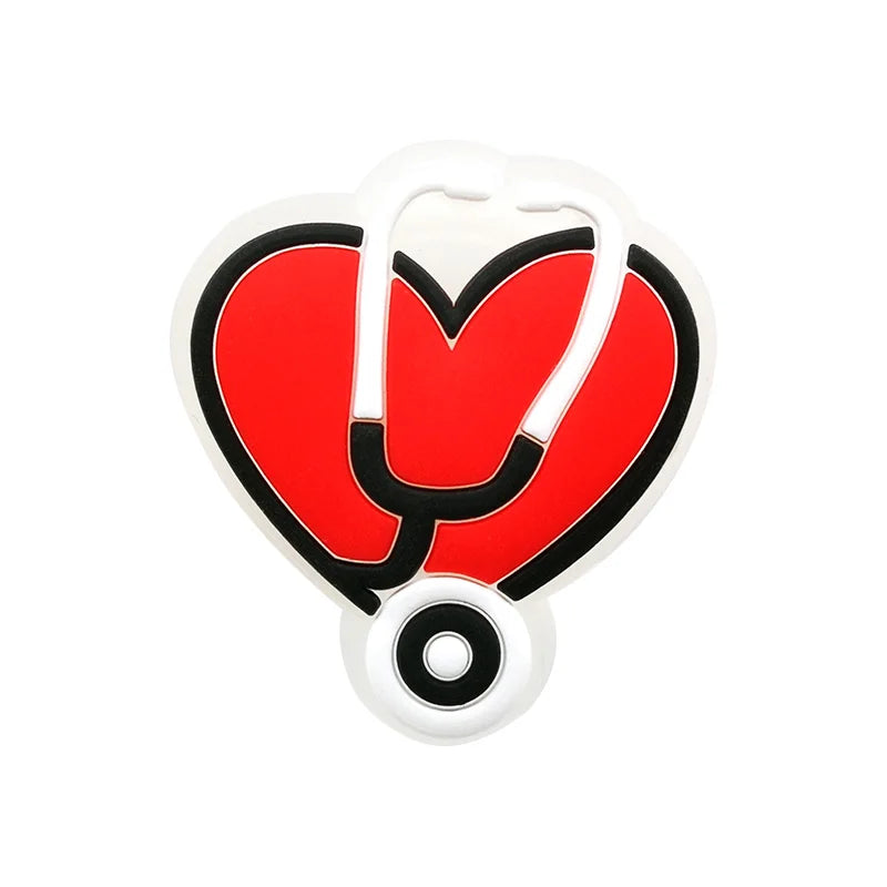 1pcs Owl Unicorn LED Sandal Accessories Shoe Charms for Clog Stethoscope Clips Jeans Clog Pin Football Gamepad Shoe Decoration