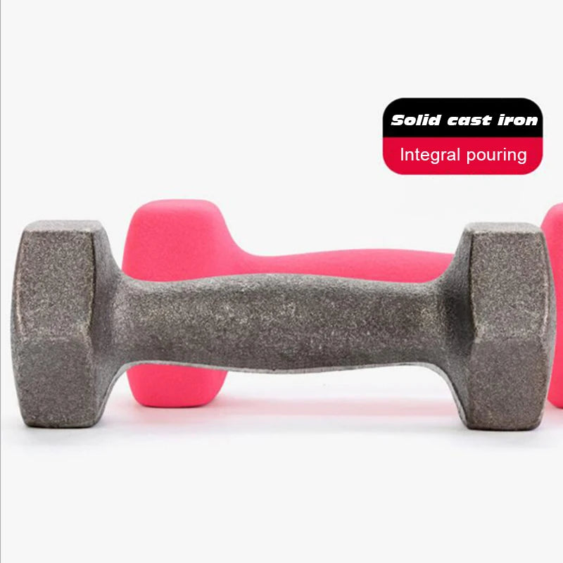 Women Dumbbell Hexagonal Dumbbell Weight Loss Slimming Slim Waist Fitness Equipment Mancuernas Plastic Dip In Dumbbell