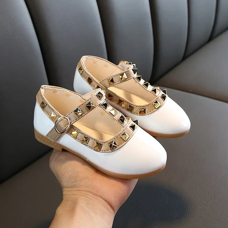 CCTWINS KIDS spring autumn girls brand for baby shoes stud Single shoes children sandal toddler princess flats party Dance shoes