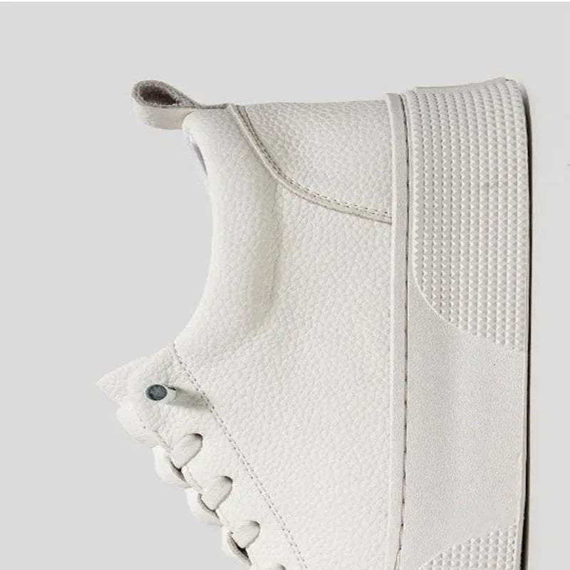 White Sneakers for Men 2024 Spring Fashion Casual Lace Up Round Toe Flat mens Running Sport Shoes Zapatillas Deportivas Hombre