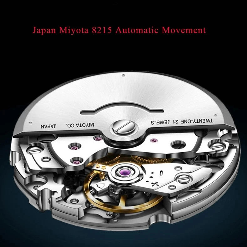 2024 New High Quality Specht & Söhne Watch Miyota Automatic Mechanical Watches Wine Red Sapphire Stainless Steel Watch For Men