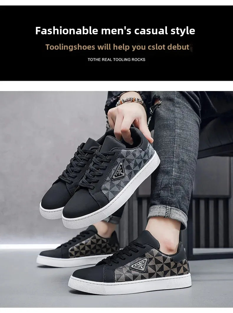 Men's Trendy Versatile Breathable Casual Shoes Fashionable Sport Shoes Leather Shoes Casual Shoes From United Kingdom