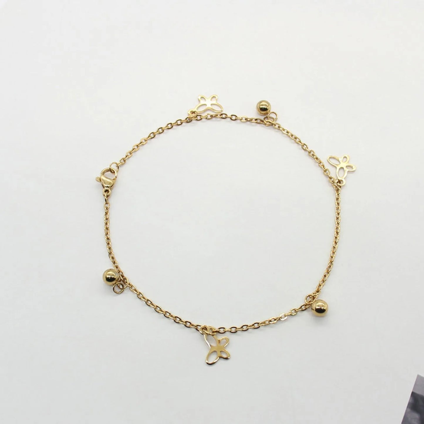 1PC Stainless Steel Star Heart Butterfly Anklet Gold Color Pendants Chain Anklet For Women Summer Beach Foot Show Sandal Jewelry