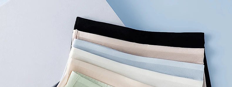 1pcs Summer Ice Silk Ultra-thin Quick-drying Boxer Brief Women Seamless High waist Panties Plus Size Female Safety Underwear