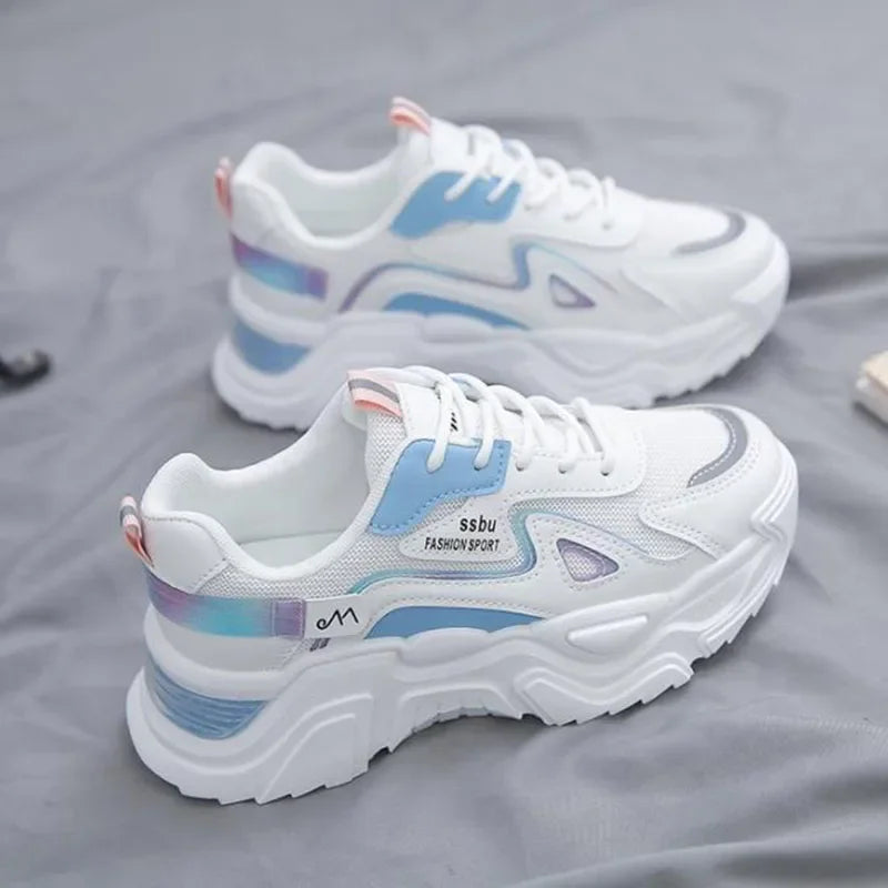 Women's Sneakers Women Platform Flat Shoes for Women Shoes white Casual Trainers Ladies Chunky Sport Shoes Female