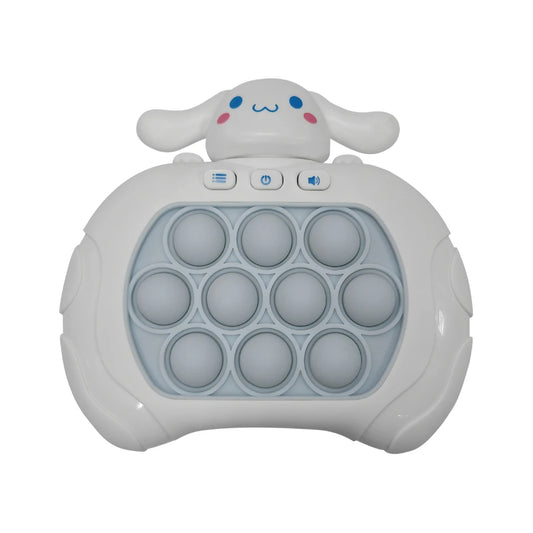 New Sanrio Stitch Quick Push Bubbles Game Machine for Kids Fun Whac-A-Mole Squeezer Anti Stress Sensory Fidget Toy New Gifts