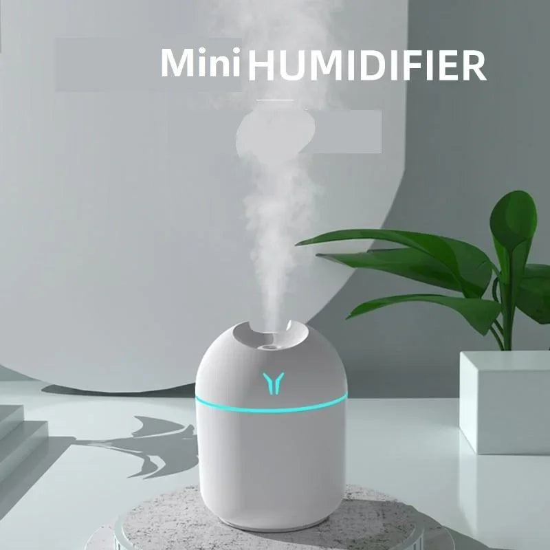 Air Humidifier USB Mini Aroma Essential Oil Diffuser for Home Car Ultrasonic Mute Mist Maker Diffuser with LED Color
