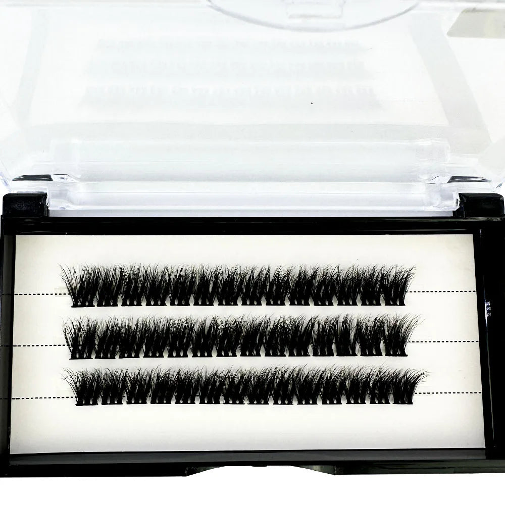 NEW3D DIY Clusters Volume Handmade Mink Eyelash Extension Curl Segmented False Lashes 5D fluffy Thick Bundle Cilias Makeup Tools