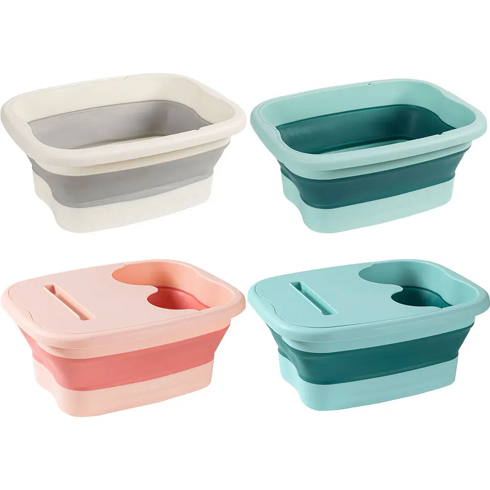 Footbath Massage Bucket Easy To Store Foldable Foot Bath Tray Collapsible Foot Soak Bucket for Relaxing and Pain Relief