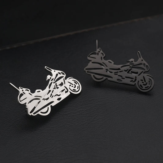 New Stainless Steel Clothing Accessories, Men's Brooch, Motorcycle Men's Gift, Brave Person's Birthday Gift, Father's Day Gifts