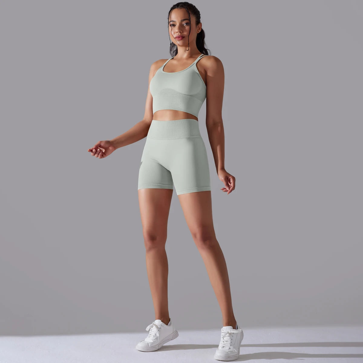 Sexy Yoga Sets Women's Tracksuit Seamless Sport Suit Running Workout Sportswear Gym Clothing Leggings Bra Fitness Suits 2 Pieces