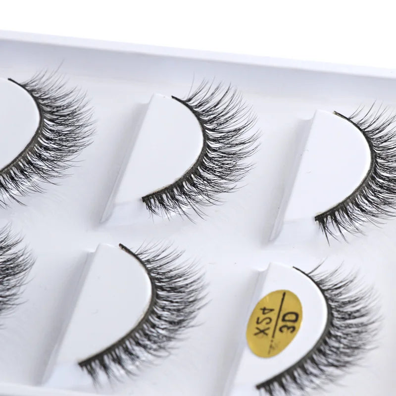 3/5 Pairs Fake Lashes Natural Long False Eyelashes Extension Fluffy 3D Mink Lashes Wispy Strip Eyelashes Makeup Tools maquillaje