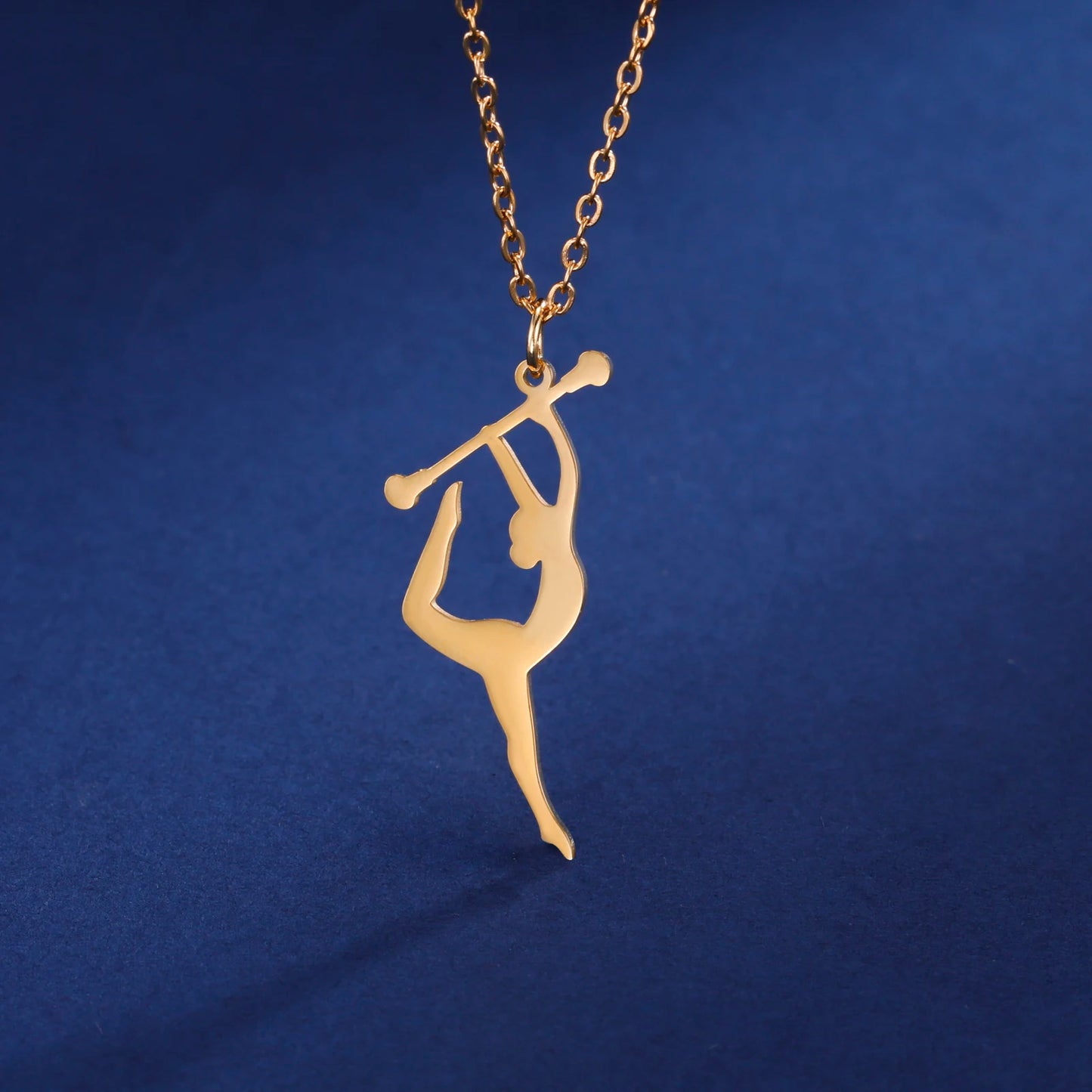 Rhythmic Gymnastics Necklace Women Trend 2025 Gymnast Stainless Steel Jewelry BFF Dancer Girl Sport Accessories Mother Day Gift