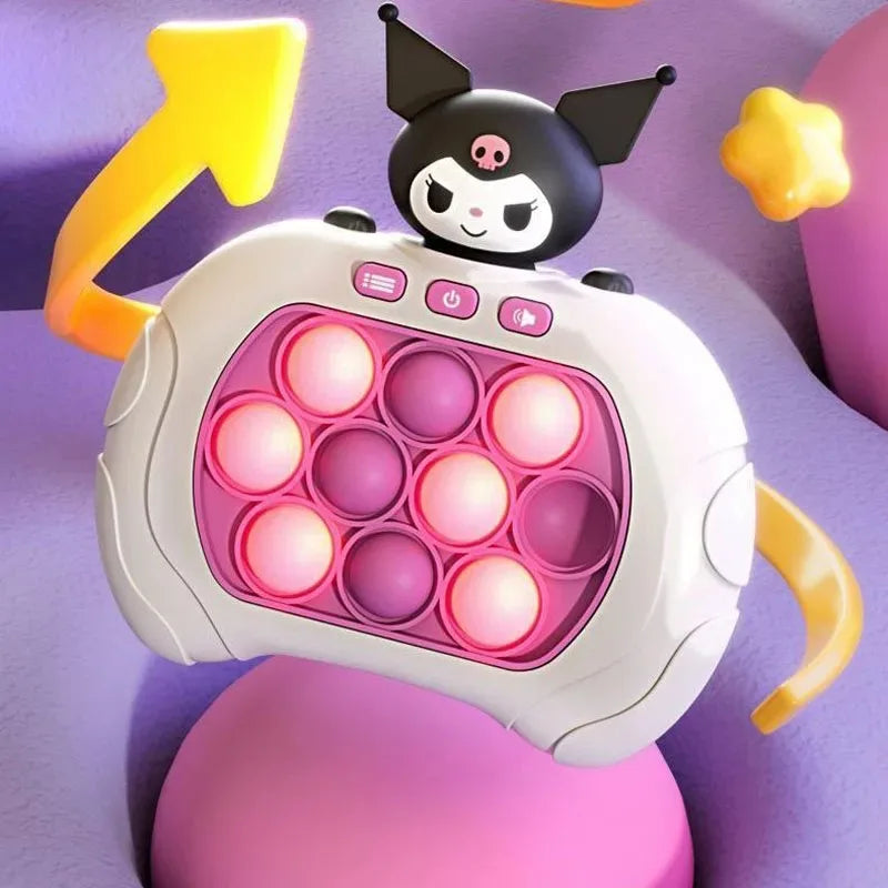 Sanrio Stitch Quick Push Bubbles Game Machine for Kids, Fun Whac-A-Mole Squeezer, Anti Stress Sensory Fidget Toy, New Gifts