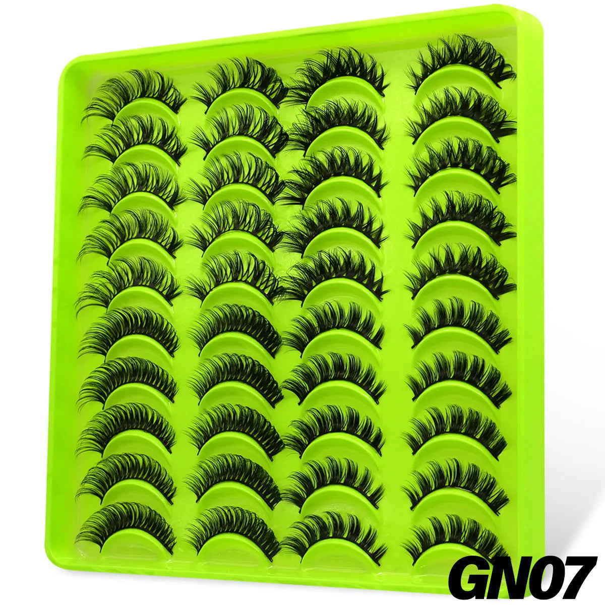 GROINNEYA New Natural Manga Lashes 5/7/20 Pairs 3D Mink Lashes Soft Cross Wispy False Eyelashes Eyelash Extension Makeup Tools