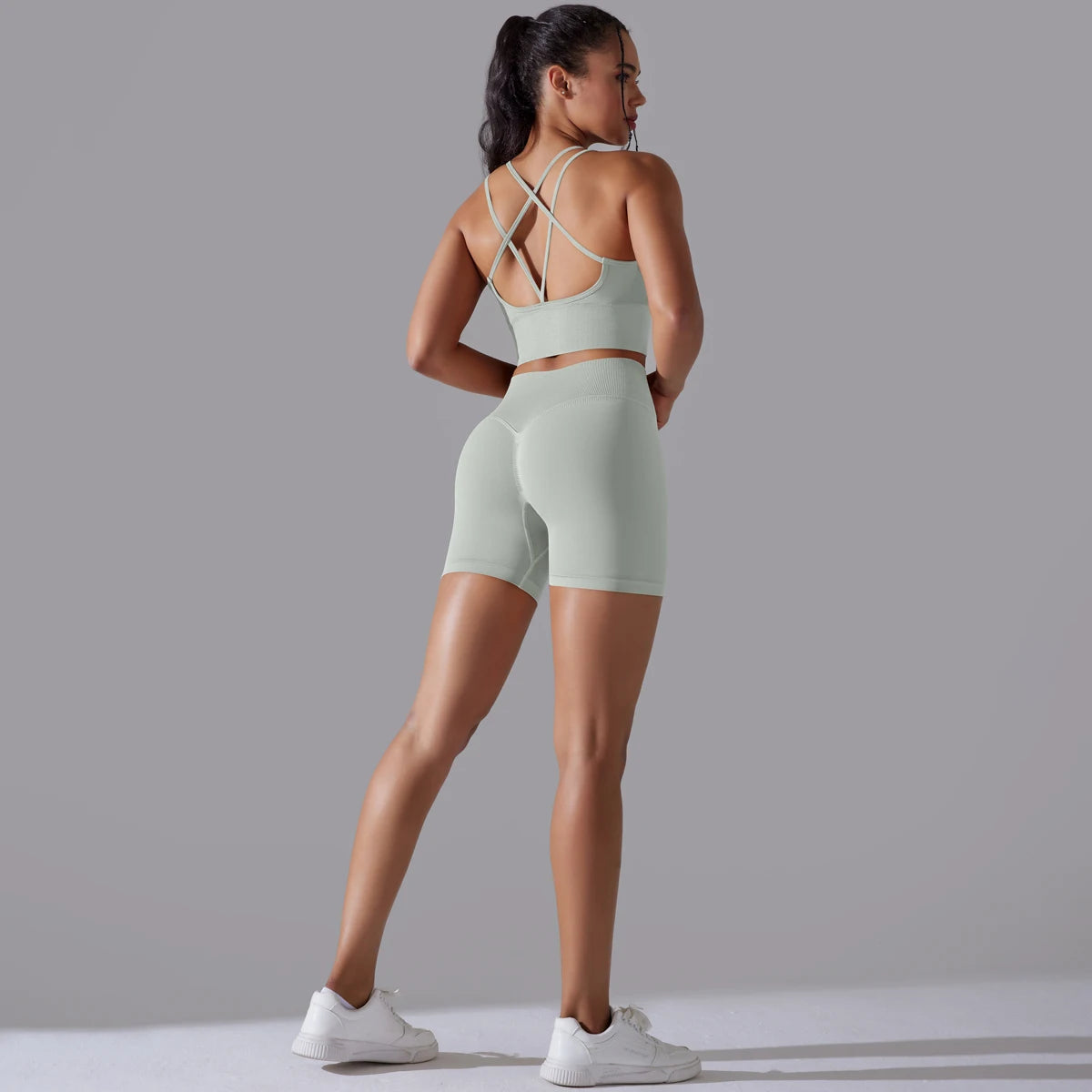 Sexy Yoga Sets Women's Tracksuit Seamless Sport Suit Running Workout Sportswear Gym Clothing Leggings Bra Fitness Suits 2 Pieces