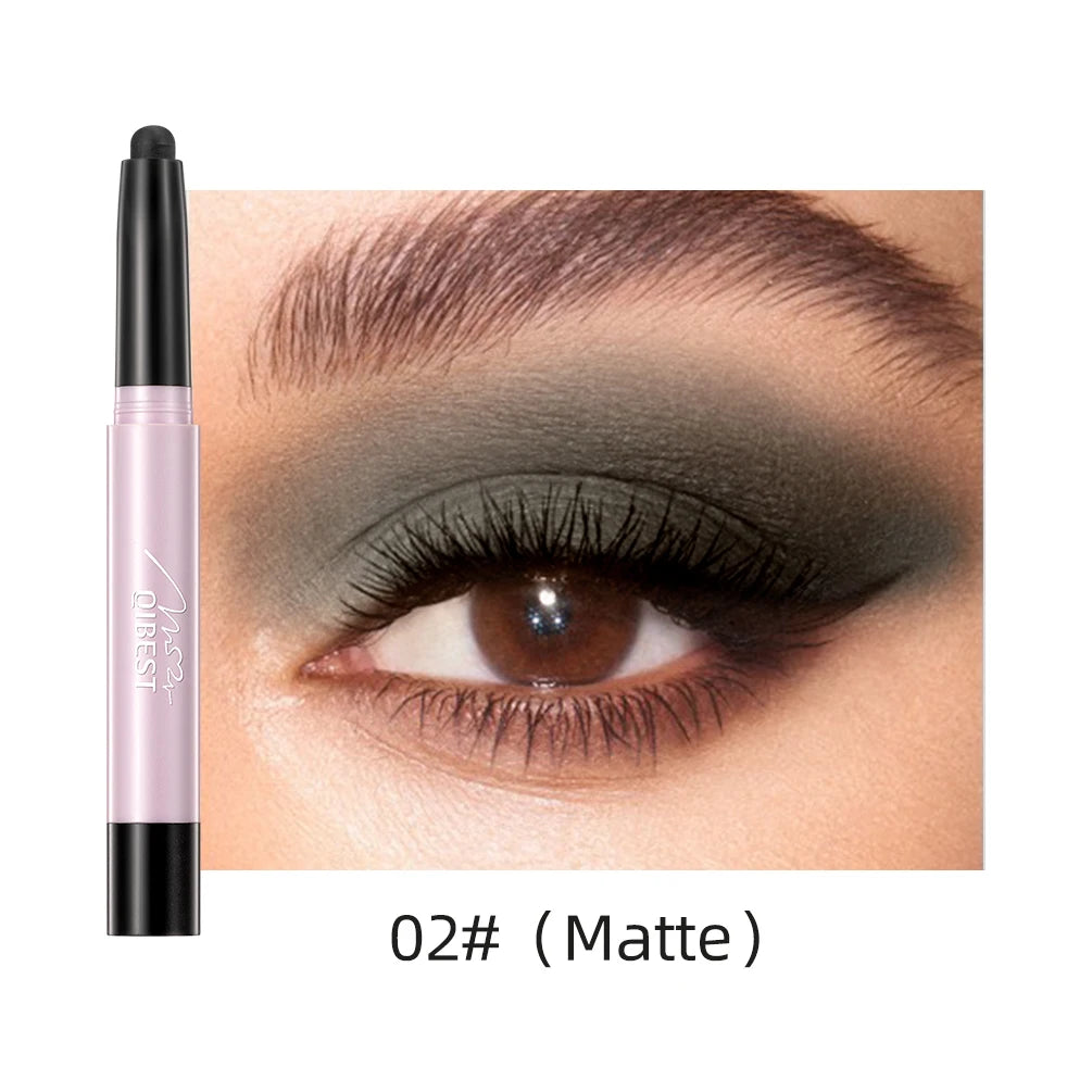 12 Colors Pearlescent Eyeshadow Pencil Waterproof Long Lasting Glitter Shimmer Eye Shadow Pen Eyeliner Stick Eyes Makeup Tools