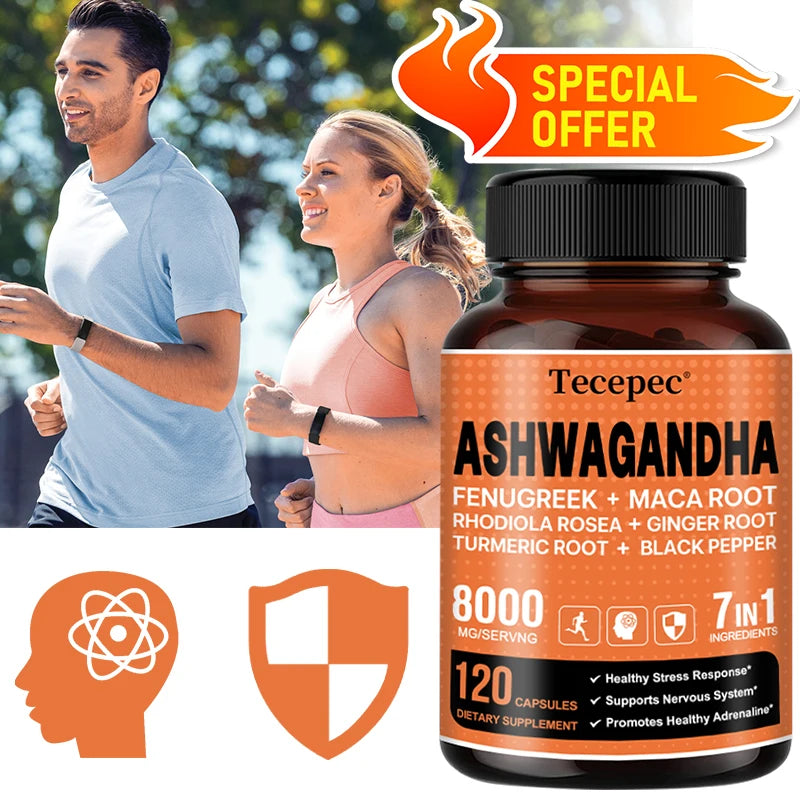 Organic Ashwagandha Extract Supplement - Supports Healthy Brain and Nervous System Function, Sleep, Mood, Balanced Energy Levels